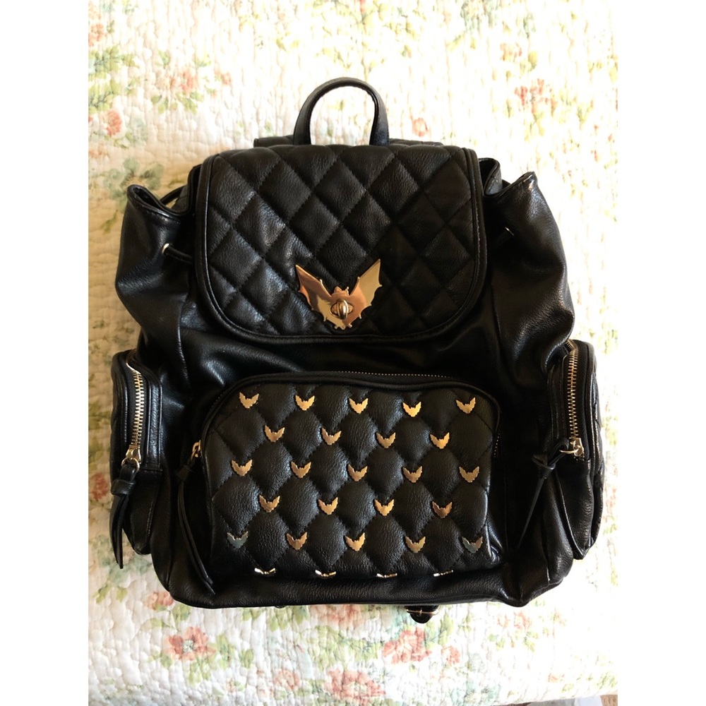Forever 21 Black Bat Batman Backpack